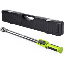 Robustrue Electronic Torque Wrench with Buzzer & LED, 500 Data Memory 1/2-Inch Drive