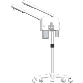 Professional Facial Steamer, 2 in 1 Ozone Facial Steamer on Wheels, Facial Steamer with Time Setting, Stand Facial Steamer Adjustable Height for Spa, Salon and at Home use