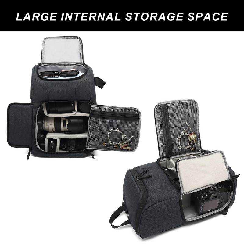 Wesoke Camera Backpack Bag Professional Camera Case for DSLR/SLR Mirrorless