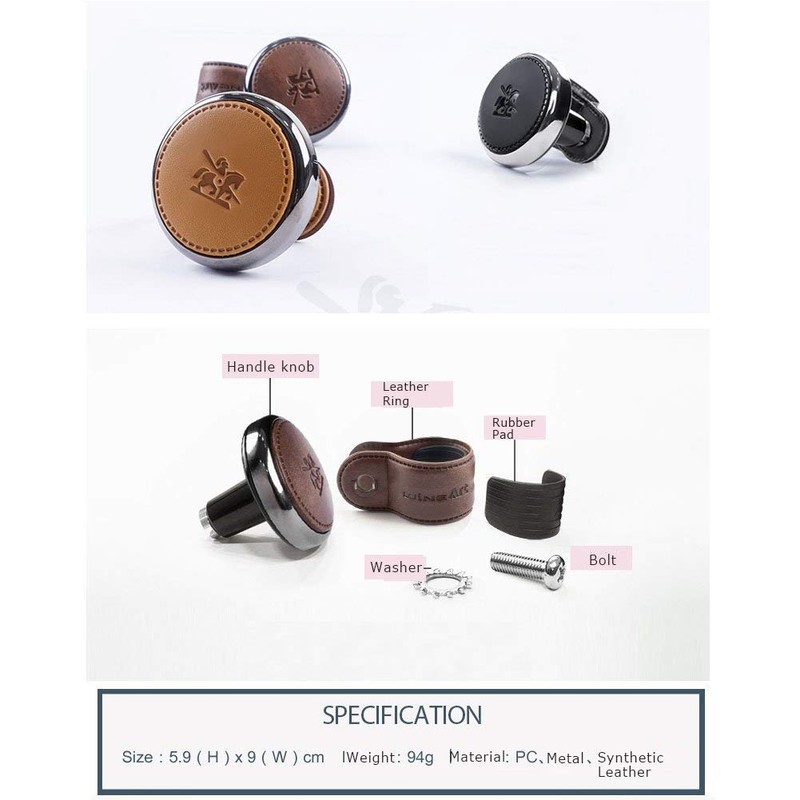[Leather Power Knob] BLACKSUIT can be mounted on all models