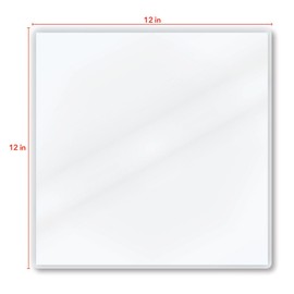 TruLam 3 Mil Laminating Pouches with Rounded Corners | Large Square Size | 12 in. x 12 in. | Glossy Finish | Premium Adhesive for High-Clarity | 2 Carriers Included | 100 Pack