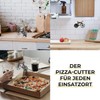 URBAN ZWEIRAD Bicycle Pizza Cutter with Magnetic Wall Mount, Non-Stick