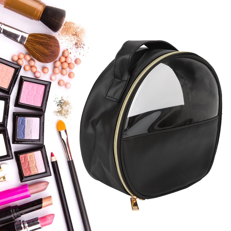 Toiletry Bag PU Leather Makeup Bag Portable Cosmetic Bag Portable