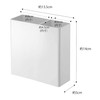 Yamazaki 5146 Magnetic Kitchen Tool Stand, White, Approx. W 5.3