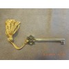 Reuge LONG MUSIC BOX LOCKING KEY w/ TASSEL FITS LARGER ITALIAN BOXES w/ LIFT OUT TRAYS
