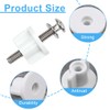 NOPKESV 6 pcs Toilet Seat Back Nut Washers Set M6