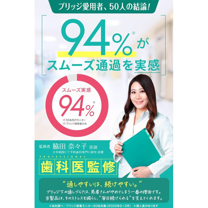 Supervised by Dentists: 3 in 1 / Bridge Floss, Super