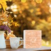 Funny Autumn Wood Box Sign Into Fall Wooden Block Desk