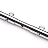 Spreader Silver Exercise Bar with 4pcs Furry Black Strap Adjustable,