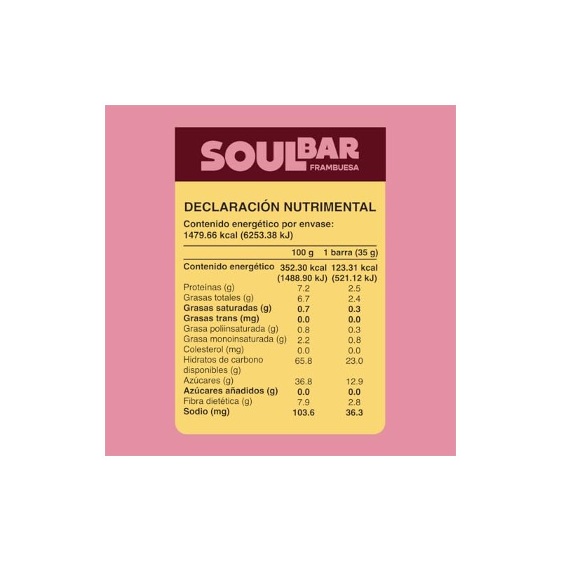 Wild Soul | Barras de Frutas y Nueces | Sabor