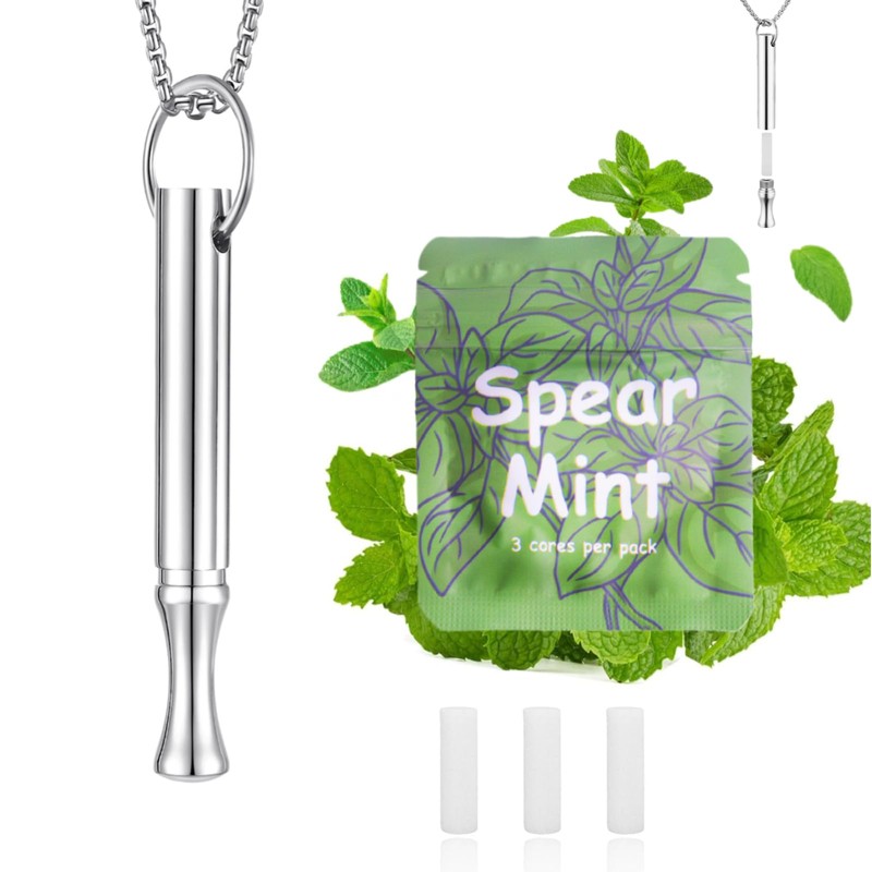 LAMKHOO 3 Packs of Plant-Based Spearmint Flavor Cores for Breathing