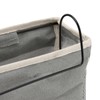 UNGFEI 3 PCS Grey Bedside Hanging Storage Basket, Bed Organiser