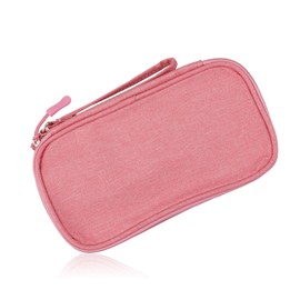 Rumyve Cable Organizer Bag,Double Electronic Accessories Bag Organizer Cable,Portable Waterproof Double Travel Bag(Pink)