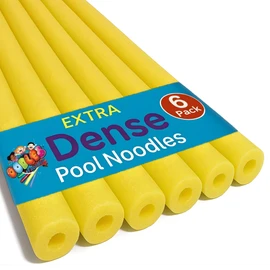 Oodles of Noodles Deluxe Foam Pool Noodles – 48” x 2.5” Hollow Core Swim Noodles – Extra Dense, Durable, Buoyant – Pool, Beach, Crafts, DIY Projects