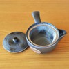 Stylish Stainless Steel Teapot with Tea Strainer, Made in Japan,