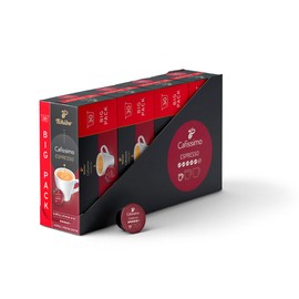 Tchibo Cafissimo Storage Box Espresso Strong Coffee Capsules, Pack of 120 - 4 x 30 Capsules (Espresso, Intense with Strong Roasted Aromas), Sustainable & Fair Trade