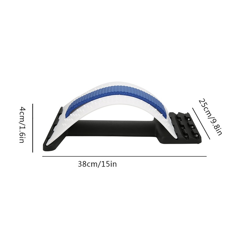 Spine Corrector Waist Lumbar Vertebra Stretching Traction Massager Relieve Support