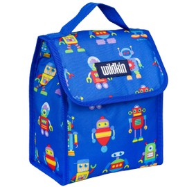 Wildkin Kids Insulated Lunch Bag for Boys & Girls, Reusable Lunch Bag is Perfect for Daycare & Preschool, Ideal Size for Packing Hot or Cold Snacks for School & Travel Lunch Bags (Robots)