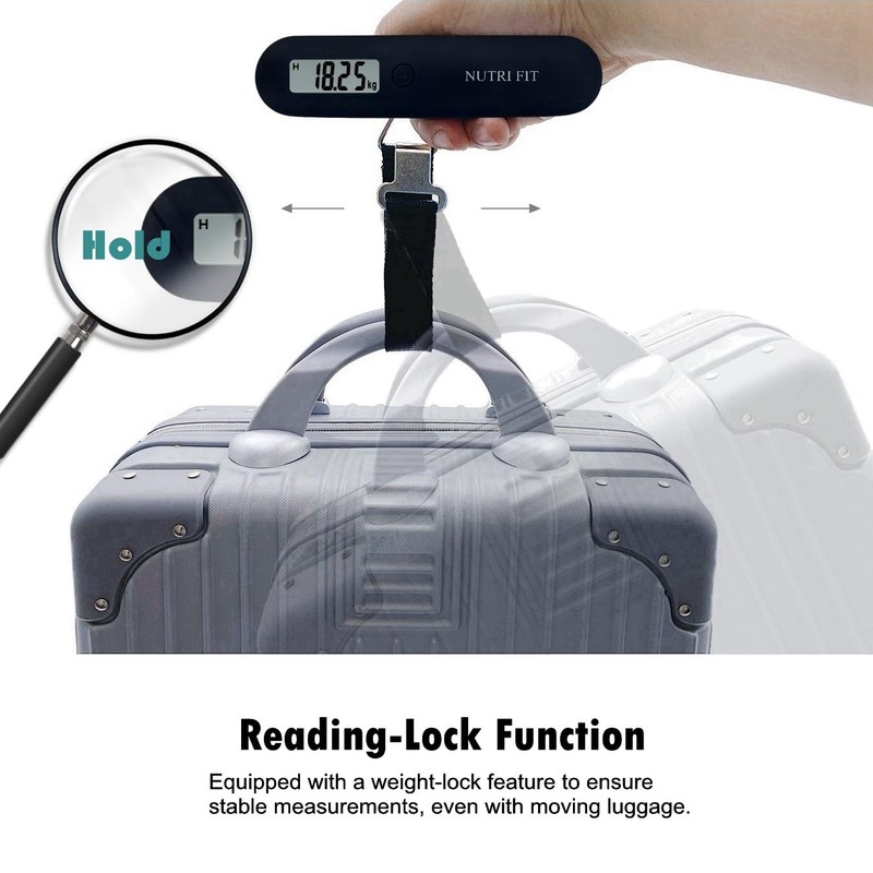 Digital Luggage Scales ABS Plastic Travel Scales Suitcase Weighing Large
