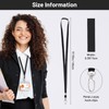 Segus Lanyard with safety clasp, black