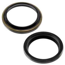 AERZETIX - C77090 - Set of 2 Simple Stripping Seals in "ZZ" for Hydraulic Cylinders with Shaft Diameter 40 mm - Outer Diameter 50 mm - Made of NBR Rubber