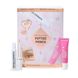 Revolution Beauty Peptide Power Lash & Lip Duo Gift Set, 2-Piece Set For Hydrated & Plump Lips, Fuller Lashed & Boosted Brows, Vegan & Cruelty-Free
