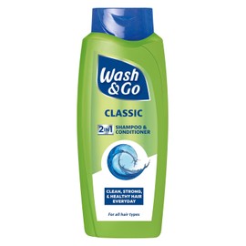 Wash & Go Classic 2 in1 Shampoo and Conditioner, 700ml x 1 bottle | Men's Hair Shampoo, For All Hair Types