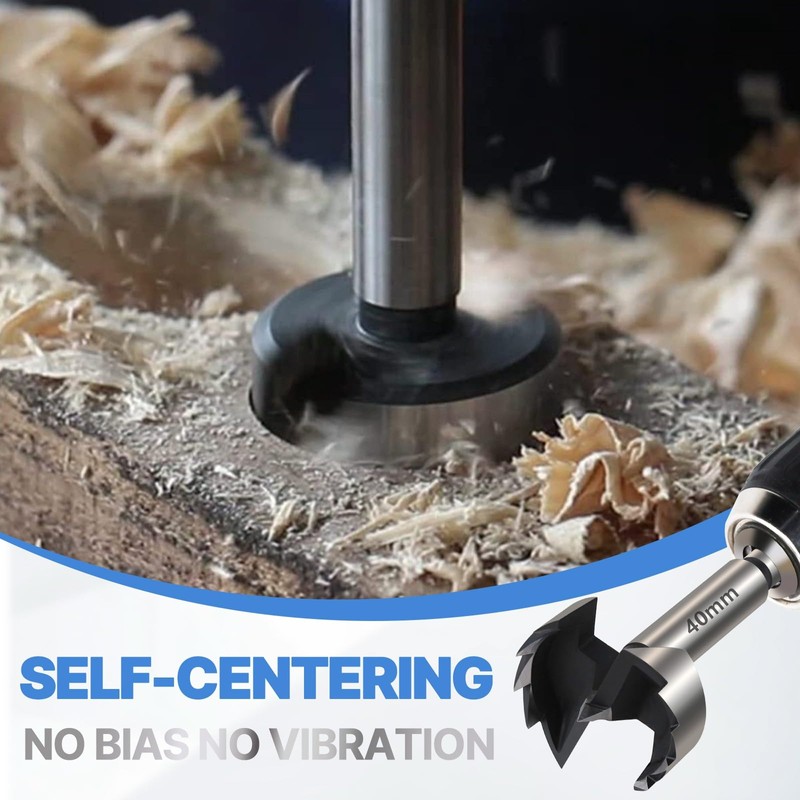 Vearter Forstner Carbon Steel Drill Bit 6 mm Woodworking Self-Centering