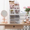 Sorbus Large Clear Makeup Organizer - Detachable 4-Piece Jewelry &