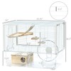 Hamster Cage, Transparent Gerbil Cage for Hamsters and Gerbils