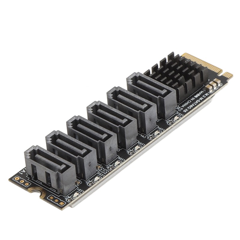M.2 to SATA3.0 Adapter Card 6Gbps High Speed ASM1166 M.2