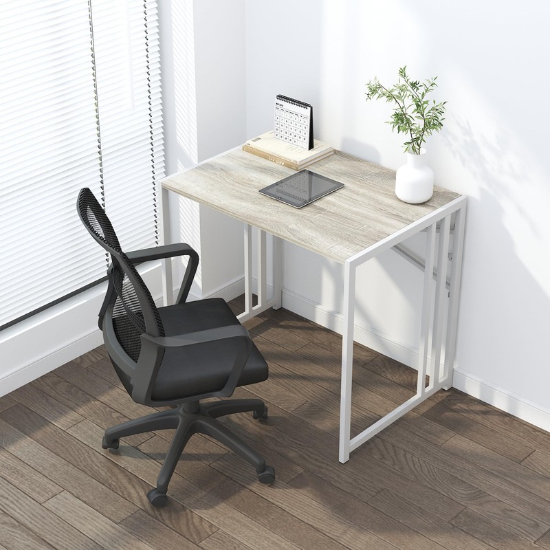 Lutown-Teen Small Folding Desk 32 inch, No Assembly Required Small