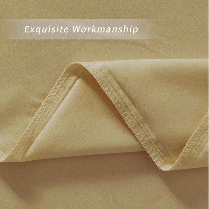 2 Pack Pillow Cases King, Soft Microfiber Pillowcases Gold Pillow