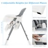 INFANS High Chair for Babies & Toddlers, Foldable Highchair with