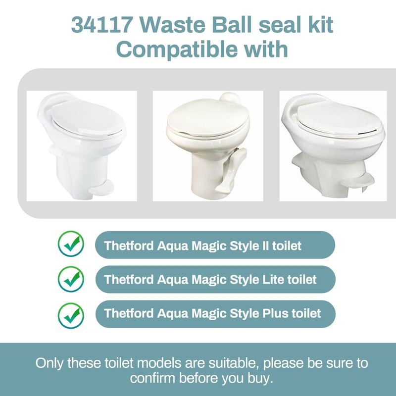 MONST 34117 Waste Ball Kit Compatible with Thetford Aqua Magic