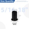 Glarks 100Pcs 5/16”-18UNC Rivet Nuts Kit Black Zinc Plated Carbon
