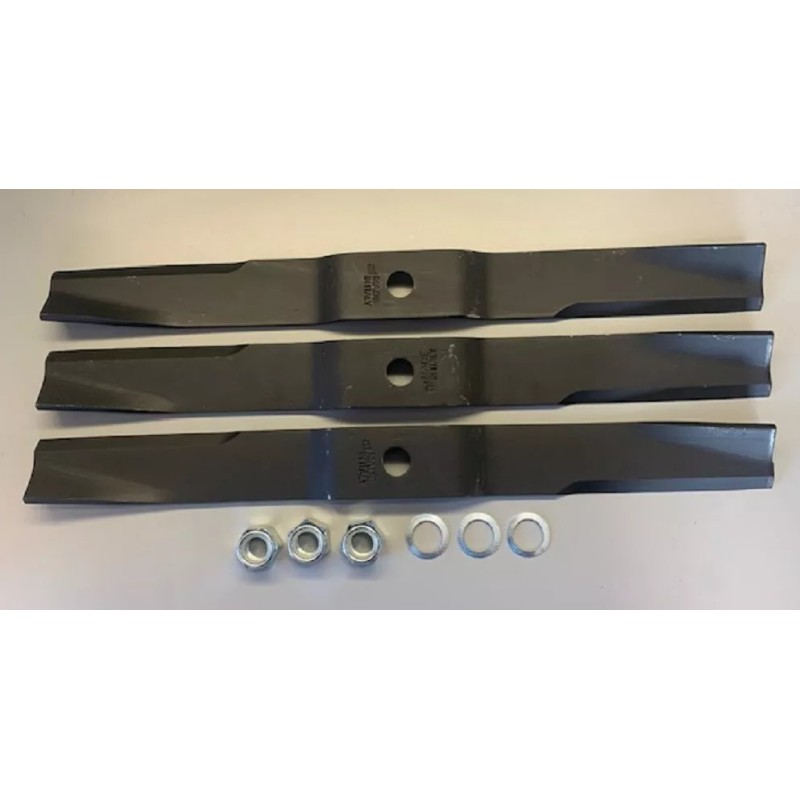 Caroni TC590 59006200 5' Finish Mower Set of 3 Blades,