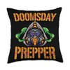Doomsday Prepper Survival Prepper Throw Pillow