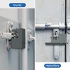 TenixLox Armored Security Lock for Containers, Fingerprint Release App and