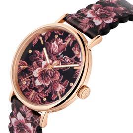 Ted Baker Phylipa Bloom Printed Leather Strap Watch (Model: BKPPHF2019I)
