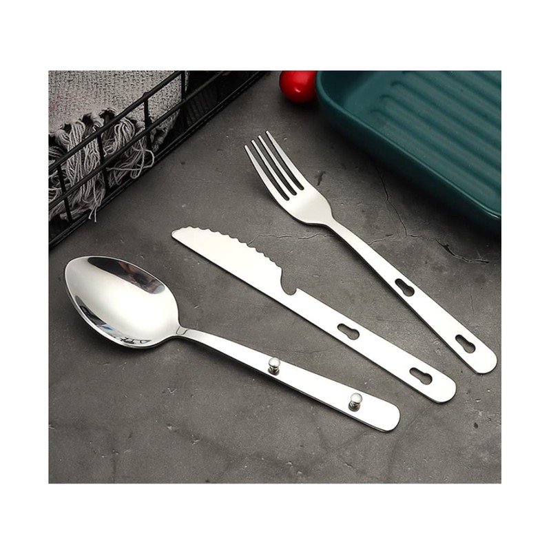 Cutlery Set KFS Travel Utensil Outdoor Portable Fork Spoon Festival
