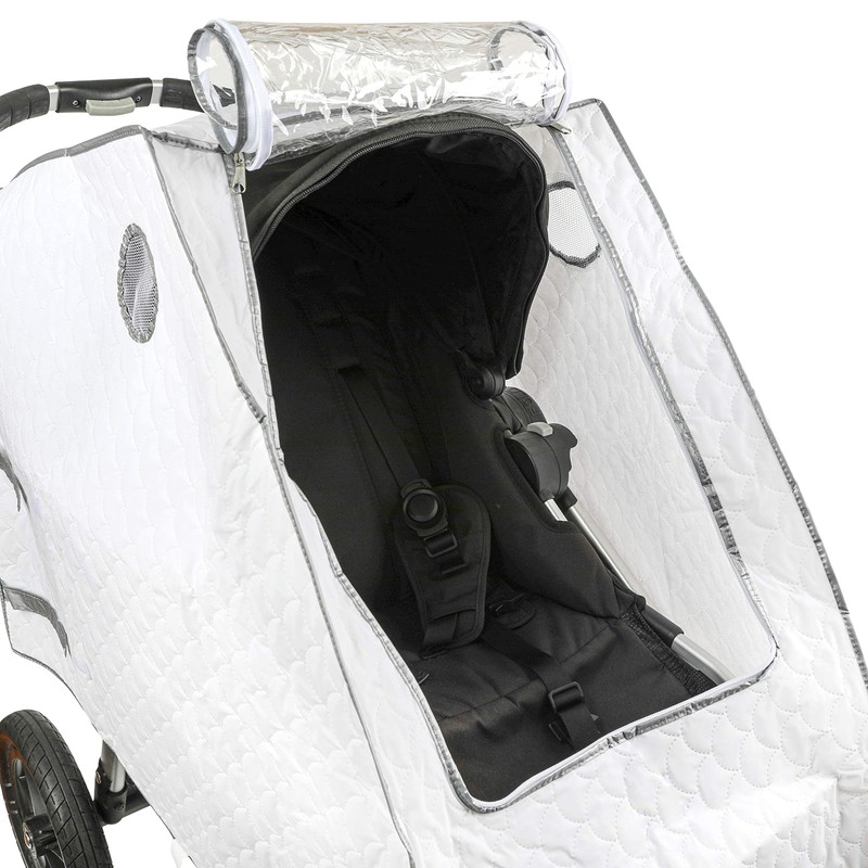 Masirs Baby Stroller Rain Cover - Universal Size, Provides Extra