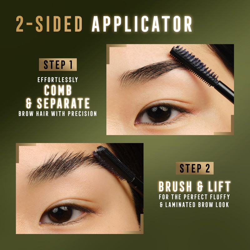 Max Factor Masterpiece Divine Brow Lamination Gel 002 Light, 2-Sided