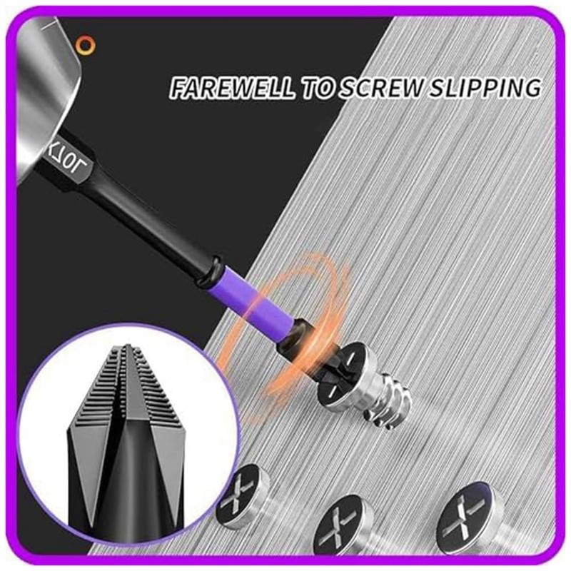 Vmitejoe Replacement Spare Parts Magnetic Drill Bits Anti-Slip and Shock-Proof
