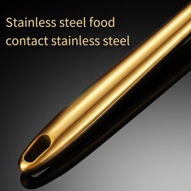 Poggapp Golden Potato Masher Stainless Steel Household Potato Press Manual Multifunction Masher Masher