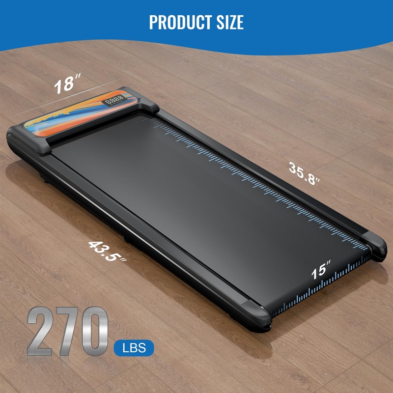 Treadmill with Handles, Folding Foldable Electric Treadmills for Home Small,