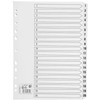 5 Star A4 White Board Index Cards with 1-20 Clear