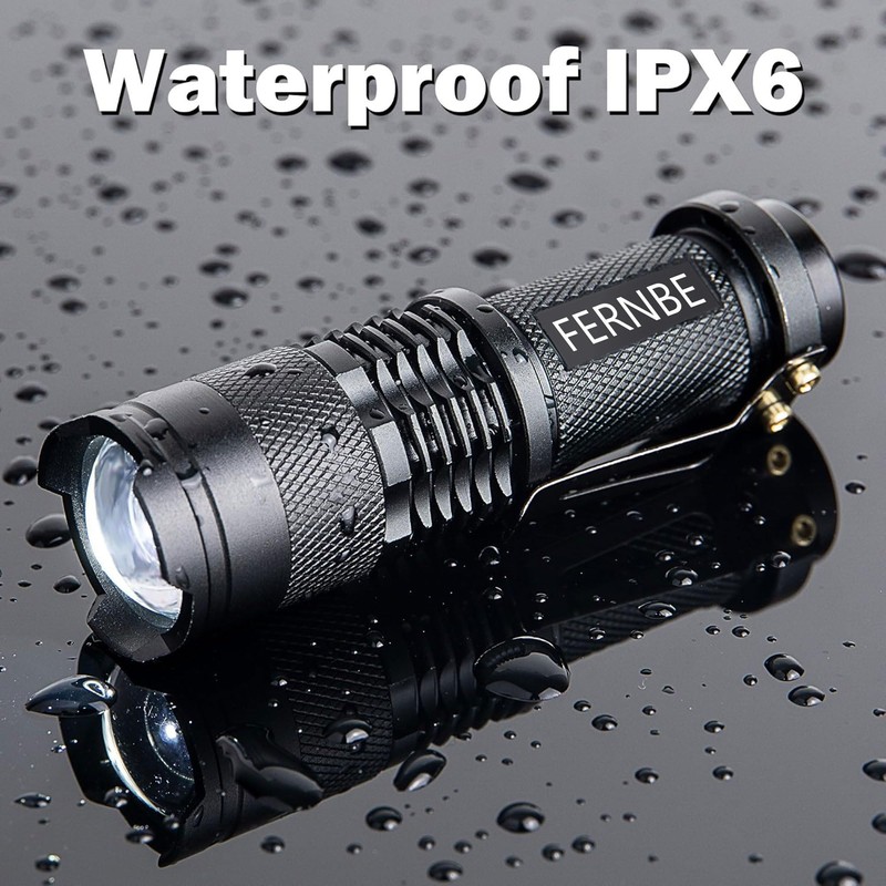 FERNBE 5 Pack SK-68 3 Modes Handheld Mini Cree Q5