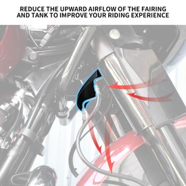 VEISUTOR Lower Triple Tree Wind Deflector for Harley Touring, Black Steel Mid Frame Air Deflector for Harley Touring Electra Street Glide Road Glide Road King FLH/T FLHX 2014-2023