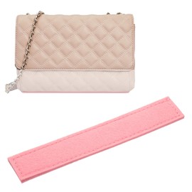 PATIKIL Purse Base Shaper 7 x 1.2 Inch, Purse Bottom Insert Felt Bag Shaper Saver Liner Board for Wallet on Chain Bags, Pink